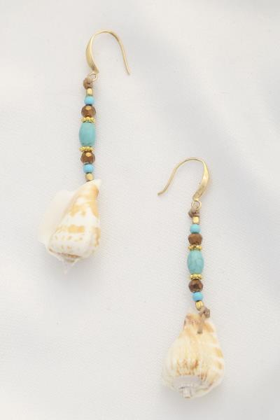 Seashell Beaded Earring