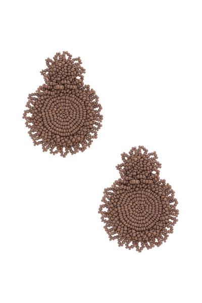 Double Circle Seed Bead Earring