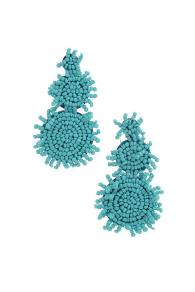 Double Circle Seed Bead Earring