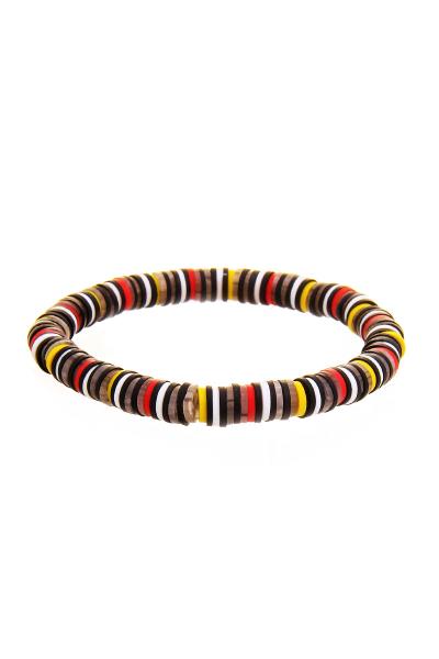 MULTI COLORED STRETCHABLE BEAD BRACELET