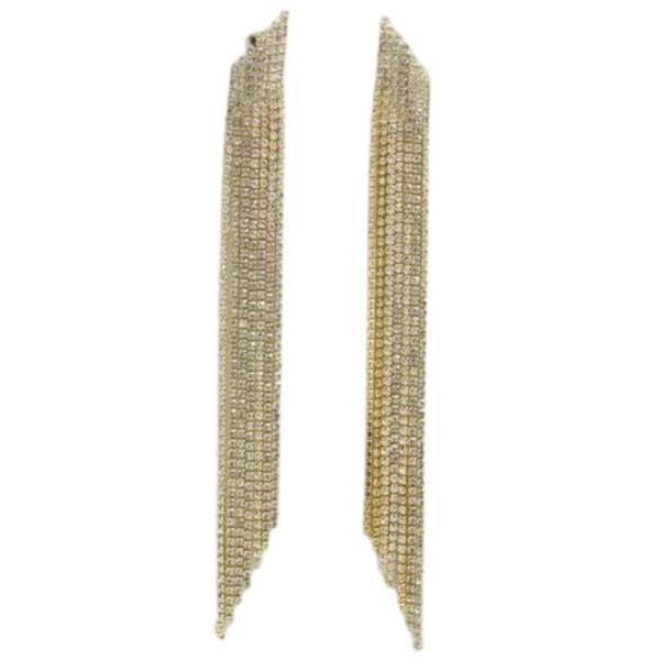 Rhinestone Multi Strand Earring