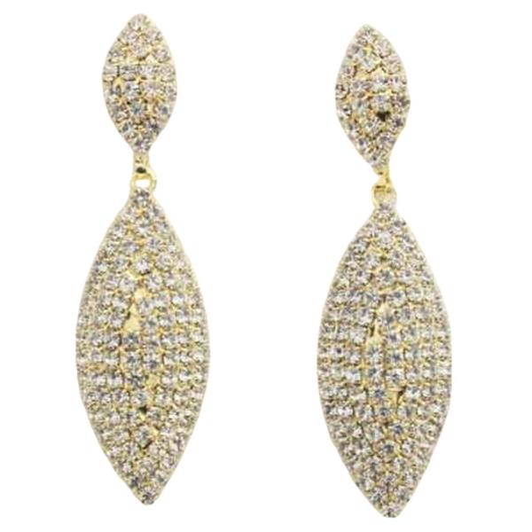 Rhinestone Double Marquise Statement Drop Earring