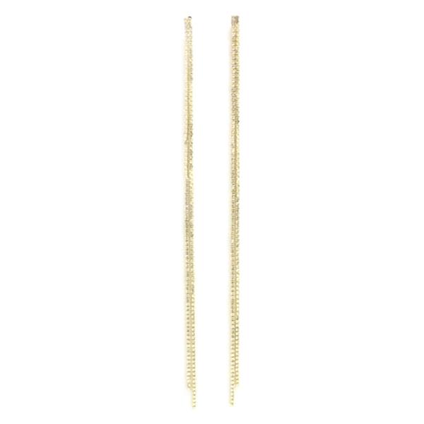 Two Strand Rhinestone Dangle Earring