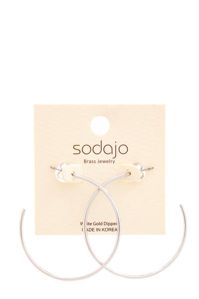 SODAJO 2 INCH OPEN HOOP EARRING