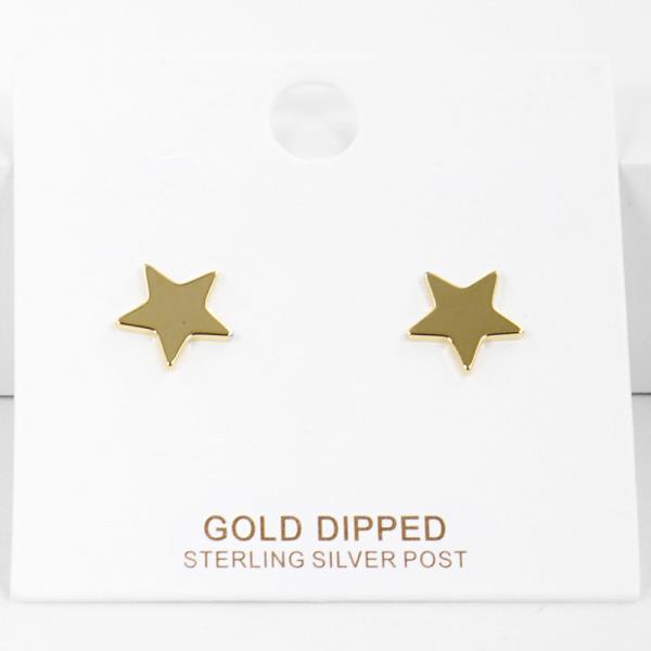 Gold Dipped Star Stud Earring