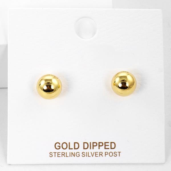 Metal Bead Stud Earring