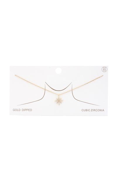 NORTHERN STAR CHARM GOLD DIPPED NECKLACE