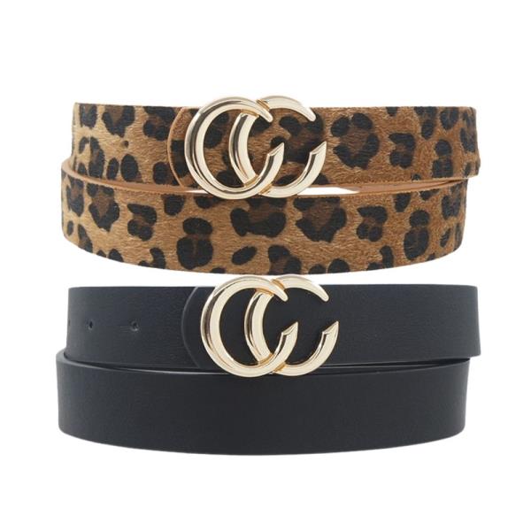 METALLIC FASHION BELT 2 PC SET