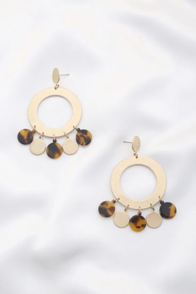 SODAJO Coin Metal Dangle Earring