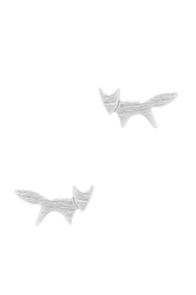 Mini Fox Metal Stud Earring