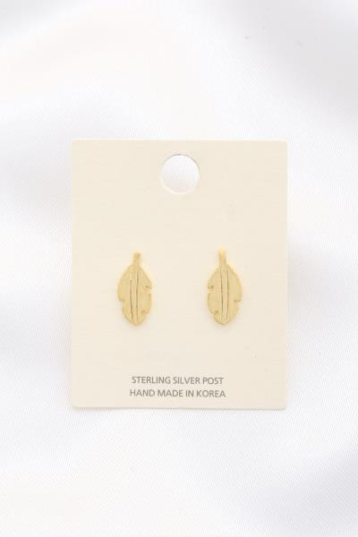 Feather Stud Earring