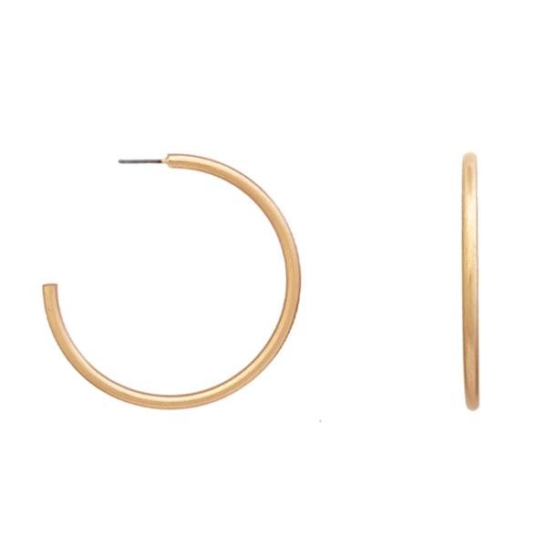 METAL 2 INCH OPEN HOOP EARRING