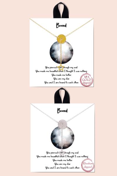 18K GOLD RHODIUM DIPPED BOUND NECKLACE