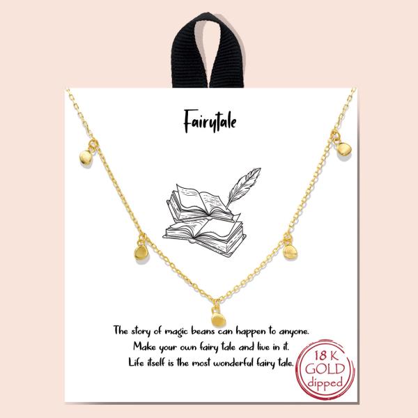 BLB METAL MINI CIRCLE CHAIN MESSAGE NECKLACE