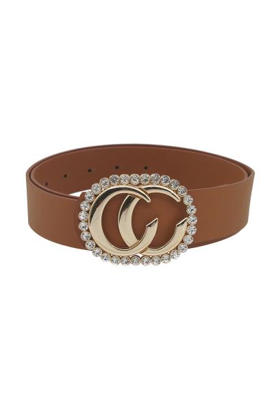 STYLISH HOT TRENDY RHINESTONE BUCKLE BELT