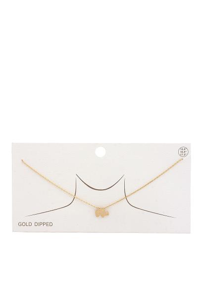 Dainty Elephant Charm Necklace