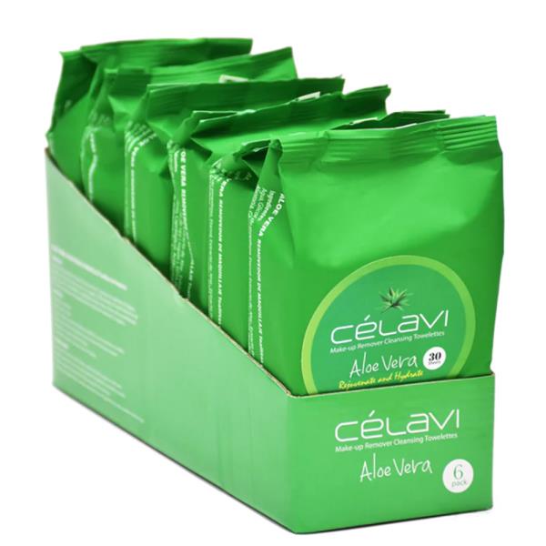 Celavi Makeup Remover Cleansing Wipes 6 Packs
