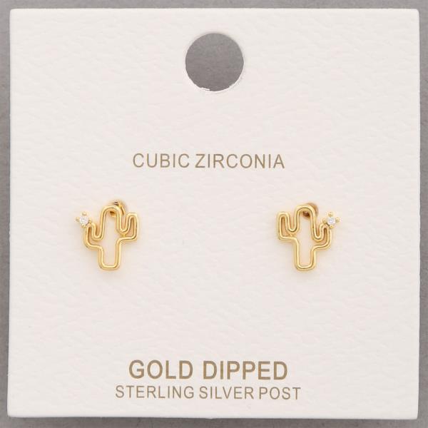 Cactus Stud Earring