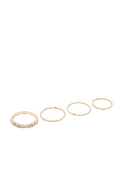 SODAJO Rhinestone Metal Ring
