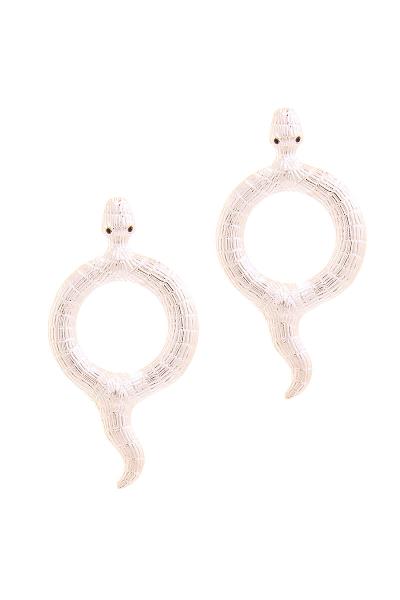 Snake Hoop Design Earring