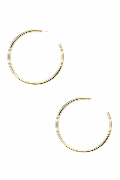 METAL 70MM HOOP EARRING