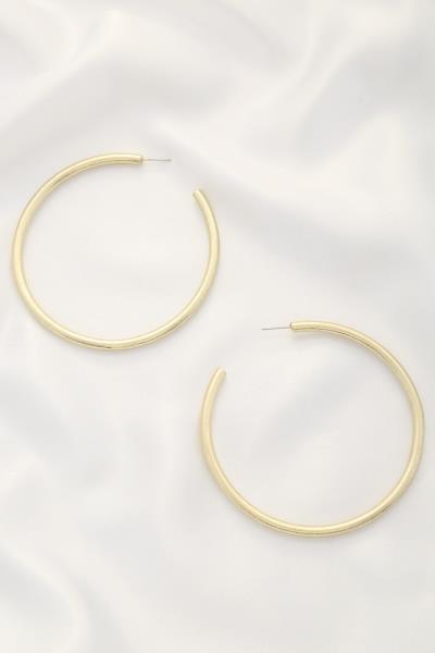 METAL 80MM HOOP EARRING