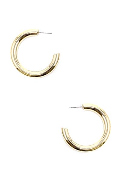 METAL 40MM HOOP EARRING