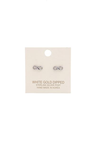 Dainty Infinity Bow Stud Earring