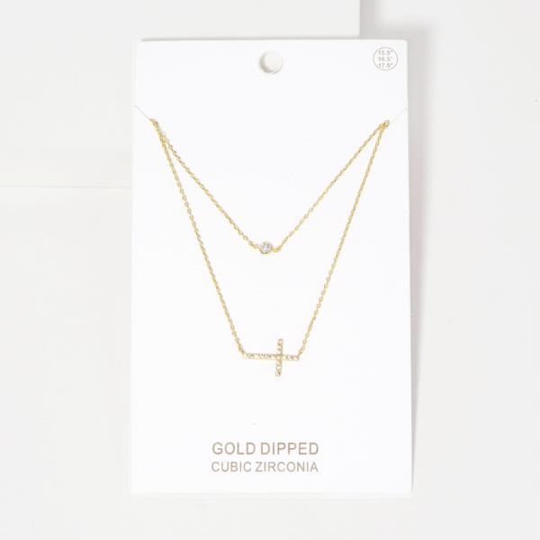 2 LAYERED PENDANT NECKLACE