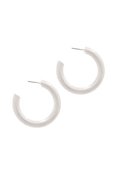 BASIC METAL HOOP EARRING