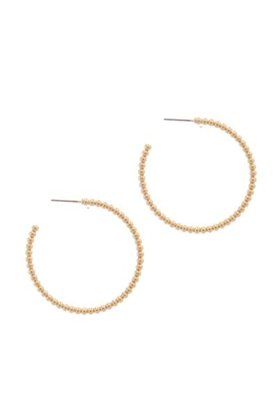 MULTI BALLS METAL HOOP EARRING