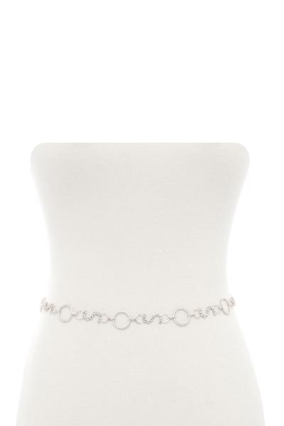 RHINESTONE S AND RING LINK BETL