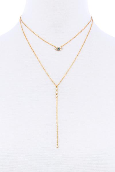 Hot Trendy Evil Eye Pendant Necklace