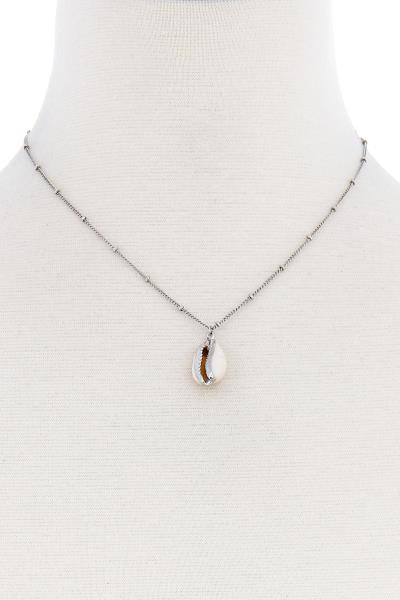 Sea Life Shell Pendant Dainty Necklace