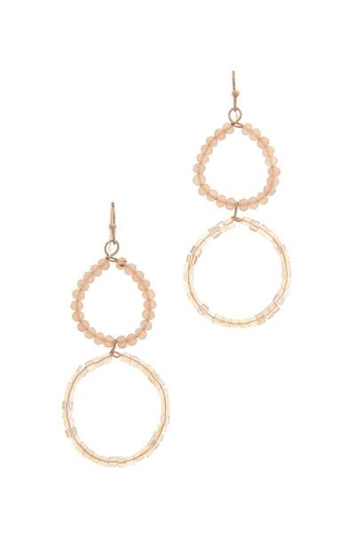 Double Circle Drop Earring