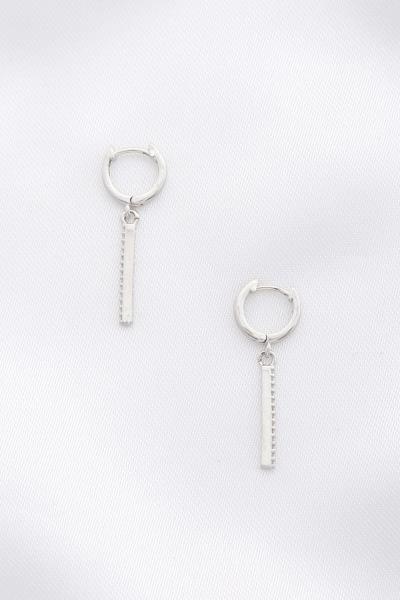 Metal Bar Huggie Earring