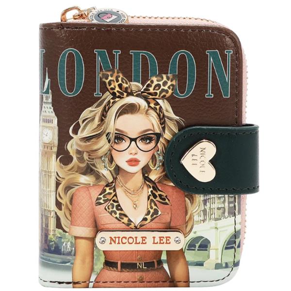NICOLE LEE HEART BIFOLD WALLET RFI ANTI THEFT TECHNOLOGY