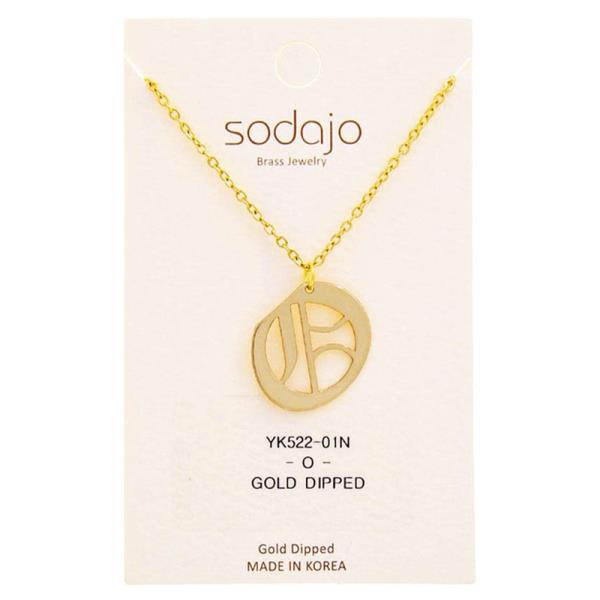 SODAJO Stylish Initial Pendant Necklace