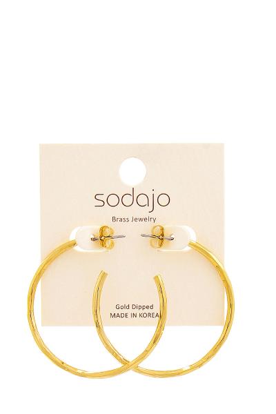 SODAJO 40MM OPEN HOOP EARRING