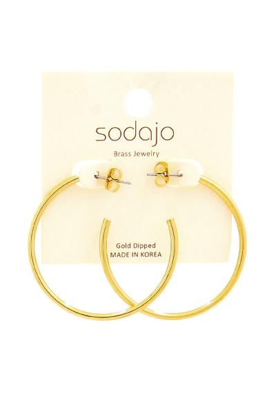 SODAJO FASHION 40 MM HOOP EARRING