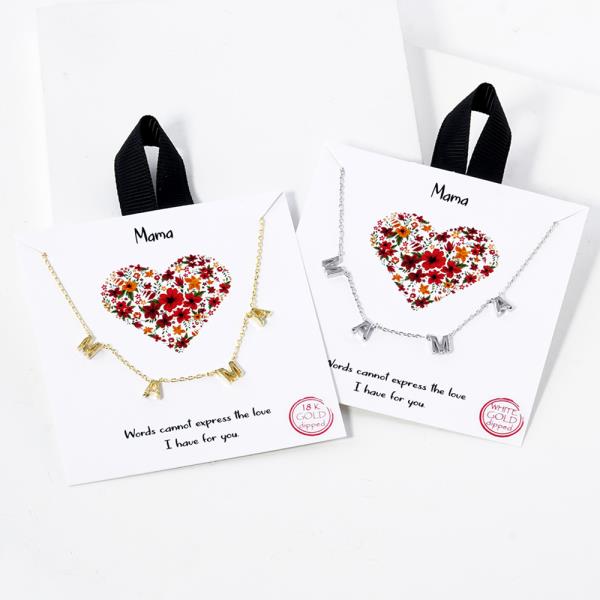 BLB MAMA CHARM MESSAGE NECKLACE