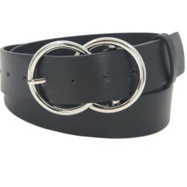 METAL DOUBLE ROUND BUCKLE BELT