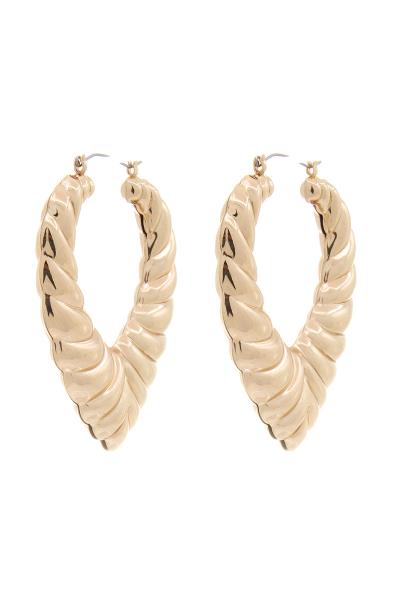 CHUNKY UNIQUE METAL EARRING