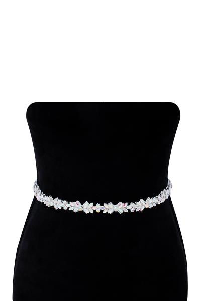 CRYSTAL BRIAL SASH 2 IN 1 HEADBAND BELT