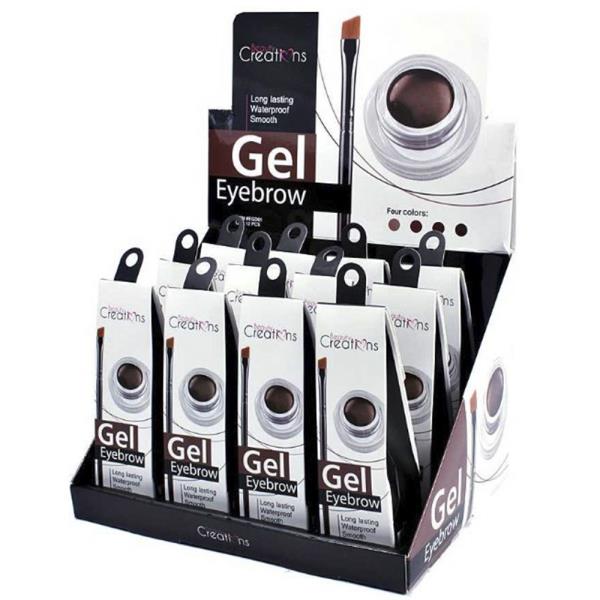 GEL EYEBROW (4 TONES) PACKAGE 12 PCS