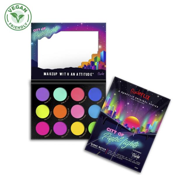 CIRY OF PASTEL LIGHTS - 12 PASTEL PIGMENT AND EYESHADOW PALETTE
