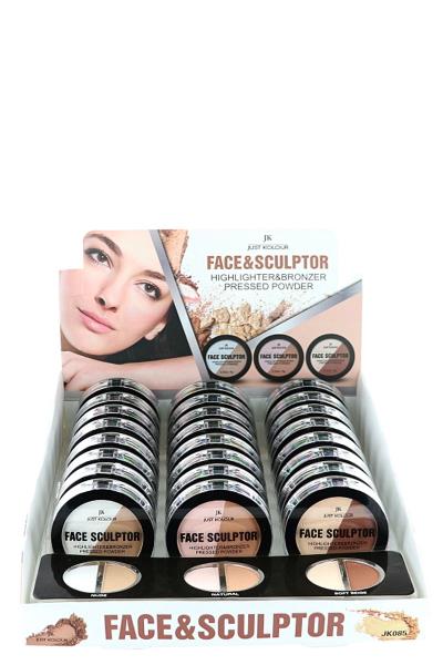 JK Face Sculptor Highlighter Bronzer Powder 24 Pcs