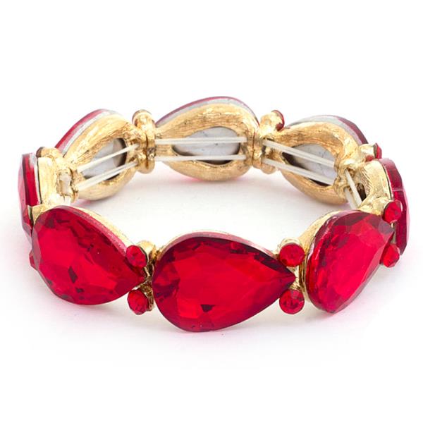Chunky Rhinestone Stretch Party Bracelet