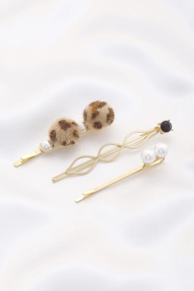 STYLISH PEARL METAL HAIR PIN