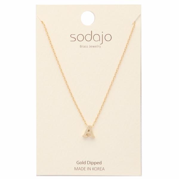 LETTER PENDANT NECKLACE